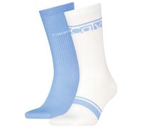 Socken CALVIN KLEIN "CK MEN SOCK 2P LOGO STRIPE", Damen, sky blau, Obermaterial: 71% Baumwolle, 27% Polyamid, 2% Elasthan, Socken Socken (70425217-0) sky blau
