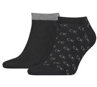 Calvin Klein All Over CK Logo Men's Liner Socks 2 pack