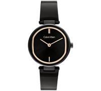 Calvin Klein Analog Quarzuhr für Damen Kollektion CK Elevated mit Edelstahl Armreifen-Design