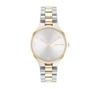 Calvin Klein Analog Quarzuhr für Damen mit Edelstahlarmband