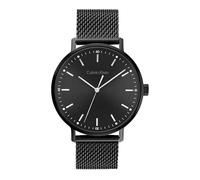 Calvin Klein Analog Quarzuhr für Herren Kollektion MODERN MESH mit Schwarzes Edelstahl-Mesh-Gliederarmband - 25200046