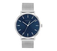 Calvin Klein Analog Quarzuhr für Herren Kollektion MODERN MESH mit Silbernes Edelstahl-Mesh-Gliederarmband - 25200045