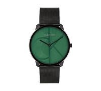 Calvin Klein Analog Quarzuhr Für Männer und Frauen Kollektion Iconic mit Graues Edelstahlarmband - 25200164