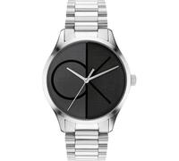 Calvin Klein Herren Uhr schwarz / silber, Größe One Size Schwarz / Silber