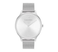 Calvin Klein Analoge Quarzuhr für Damen der Timeless Mesh 38mm Kollektion mit Edelstahl-Mesh- oder Lederarmband