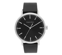 Calvin Klein Analog Quarzuhr für Herren mit Schwarzes Lederarmband - 25200050