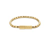Armband CALVIN KLEIN "CONTOURED BARREL", gelbgoldfarben, Armbänder, Herren, 19,5cm, Edelstahl, Armband (99842927-0) gelbgoldfarben
