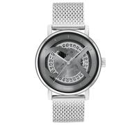 Calvin klein automatik silberfarbenem herren uhr mit grauem zifferblatt und metall armband one_size Silber