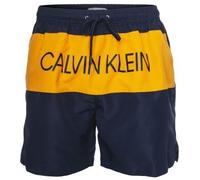 Calvin Klein Badehosen Core Placed Logo Medium Drawstring Oran/Dunkelbl Polyester Medium Herren