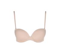 Balconnet-BH "PUSH UP STRAPLESS", Damen, Gr. 80, Cup A, beige (cedar), Obermaterial: 79% Polyamid, 21% Elasthan, CALVIN KLEIN UNDERWEAR, unifarben, casual, körpernah, BHs, mit sicherem Halt (97762524-