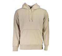 Calvin Klein Herren Hoodie Badge mit Kapuze, Beige (Plaza Taupe) ,XL