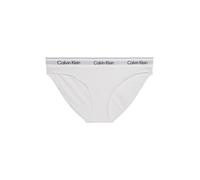 Calvin Klein Damen Slip Bikini Form mit Logobund, Weiß (White), L