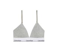 Calvin Klein Triangel-BH leicht gepolstert mit Logobund Hellgrau XS