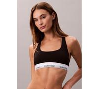 Bralette "UNLINED BRALETTE", Damen, Gr. S (36), N-Gr, schwarz, Web, Obermaterial: 53% Baumwolle, 35% Modal, 12% Elasthan, CALVIN KLEIN UNDERWEAR, unifarben, körpernah, BHs, Mit elastischem Saum (78853