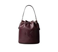 Calvin Klein Beuteltasche RAISED CK LARGE BUCKET BAG, Henkeltasche, Damen Handtasche mit großem CK-Logo