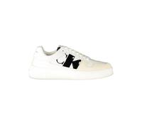 Calvin Klein Bianco Leder Herren Sneaker EU40/US7 Weiß