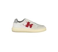 Calvin Klein Bianco Leder Herren Sneaker EU44/US11 Weiß
