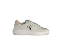 Calvin Klein Bianco Polyurethan Damen Sneaker EU40/US10 Beige