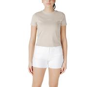Calvin Klein Bio-Baumwoll T-Shirt Beige Damen Frühjahr/Somme - Größe: S