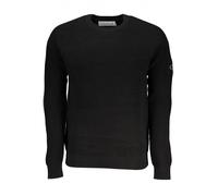 Calvin Klein Jeans Herren Pullover Badge Easy Sweater Strickpullover, Schwarz (Ck Black), XXL