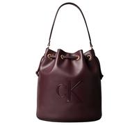 Calvin Klein Beuteltasche RAISED CK LARGE BUCKET BAG, Henkeltasche, Damen Handtasche mit großem CK-Logo