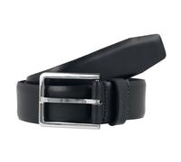 Calvin Klein Herren Gürtel 3.5 cm Bombed Belt Ledergürtel, Schwarz (Black), 115 cm
