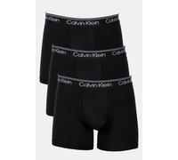Boxer "BOXER BRIEF 3PK", Herren, Gr. S (48), schwarz, Jersey, Obermaterial: 88% Polyester, 12% Elasthan, CALVIN KLEIN UNDERWEAR, körpernah, Unterhosen, mit längerem Bein & Logo-Elastikbund (43616155-S