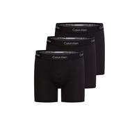 Calvin Klein Herren Boxershorts, 3er Pack - Boxer Briefs, Icon Stretch, Logobund Schwarz / 2XL XXL Schwarz