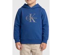 Calvin Klein Boys Light Monologo Hoodie Admiral Blue Größe: 4 | Strickjacken Outlet | kids | Blau