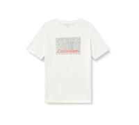Calvin Klein Boy's Perforation Ss T-Shirt LVCKSJA04B S/S T-Shirt, Weiß (White 11-0601 TCX), 14 Jahre