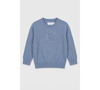 Calvin Klein Boys Quilted Monogram Sweater Satin Blue Größe: 16 | Strickjacken Outlet | Unisex | Blau