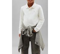 Langarm-Poloshirt CALVIN KLEIN JEANS "SOLID PIQUE POLO", Jungen, Gr. 16 (176), tofu, Single Jersey, Obermaterial: 94% Baumwolle, 6% Elasthan, unifarben, regular fit normal, Rundhals, eingesetzt gerade