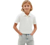 Calvin Klein Boy's Solid Pique Polo Ss LVCKTJB13B S/S Poloshirt, Weiß (Tofu), 12 Jahre