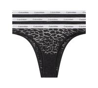 3PACK Brasil-Slips für Damen Calvin Klein schwarz (QD5225E-UB1) XXL