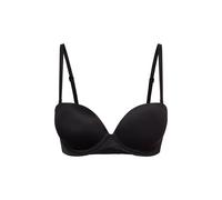 Balconnet-BH "PUSH UP STRAPLESS", Damen, Gr. 75, Cup C, schwarz, Obermaterial: 79% Polyamid, 21% Elasthan, CALVIN KLEIN UNDERWEAR, unifarben, casual, körpernah, BHs, mit sicherem Halt (22029627-75) sc