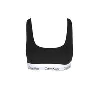 Calvin Klein Damen Bralette Unlined mit Logobund, Schwarz (Black(Ub1)), L