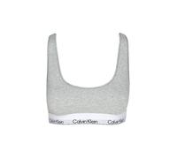 Calvin Klein Damen Bralette Unlined mit Logobund, Grau (Grey Heather), L