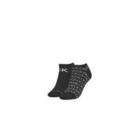 2er Pack Calvin Klein lässige Sneakersocken Herren 001 - black 39-42