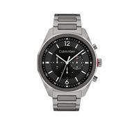 Calvin Klein Chronograph Quarz Uhr für Herren Kollektion CK Force mit Graues Edelstahlarmband - 25200267