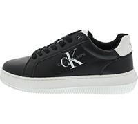Calvin Klein Jeans Herren Chunky Sole Sneaker Chunky Cupsole Monologo Schuhe, Schwarz (Black/White), 44