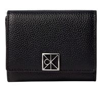 Calvin Klein CK ACC Emblem HW Pebble Trifold with Zip Pocket Black