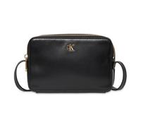 Calvin Klein Damen Umhängetasche CK Camera 20 cm schwarz mit Logo Antique Light Gold