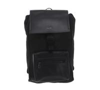 Calvin Klein CK Elevated Flap Backpack Repreve Black Tonal Mono