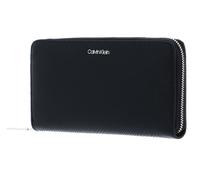 Geldbörse CALVIN KLEIN "CK ELEVATED ZA WALLET LG SAFF" schwarz (ck, black) Kleinlederwaren Geldbörsen in schlichter Optik (18675733-0)