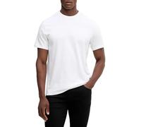 T-Shirt CALVIN KLEIN JEANS "SS CLASSIC MONOGRAM TEE 2PK", Herren, Gr. L, weiß (schwarz, hellweiß), Web, Obermaterial: 100% Baumwolle, unifarben, regular fit normal, Rundhals, eingesetzt abgesteppte Ka