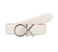 Calvin Klein CK Logo Gürtel Leder bright white 100 cm