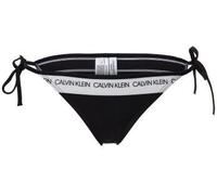 Calvin Klein CK Logo String Side Tie Bikini Schwarz Small Damen
