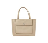 Calvin Klein "CK MEDIUM SHOPPER W/POCKET", Henkeltasche, große Umhängetasche mit Tragegriffen (97371354-0) hellbeige