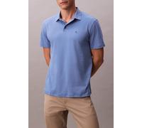 Poloshirt CALVIN KLEIN "SS SUPIMA CHEST EMB POLO", Herren, Gr. XXL, blau (dull nile blau), Piqué, Obermaterial: 100% Baumwolle, unifarben, regular fit normal, Rundhals, eingesetzt abgesteppte Kante, S