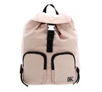 Calvin Klein CKJ Feminine Nylon Flap Backpack Pale Conch Shell